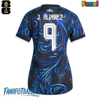 Argentina Julian Alvarez #9 Echipament de Fotbal Replică Mondial 2026 Femei Deplasare